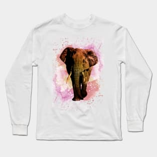 Majestic watercolor elephant Long Sleeve T-Shirt